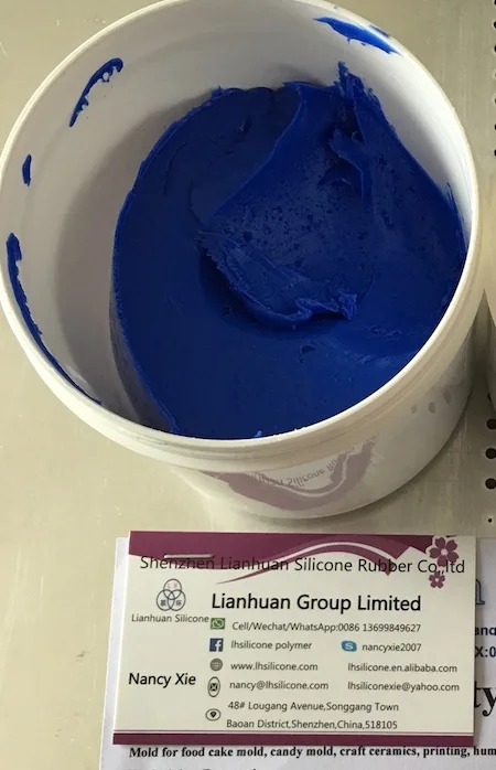 Жидкая силиконовая резина для литья LHSIL 2010 - Цвет: BLUE LHSIL