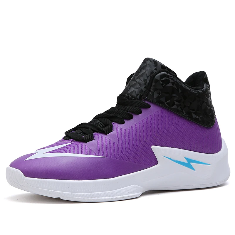 Для мужчин и Для женщин взрослых высокое качество Спортивная обувь Баскетбол Сапоги и ботинки для девочек indoor Баскетбольные кеды Zapatillas Deportivas Hombre Обувь - Цвет: VioletA920