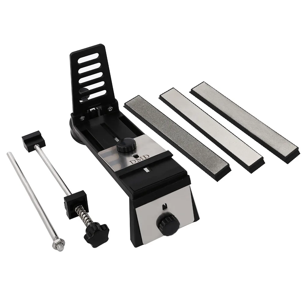 DMD Adjustable Fixed-angle Knife Sharpener with 3 Whetstones Professional Knife Sharpening For Kitchen Knives Scissors Saws04