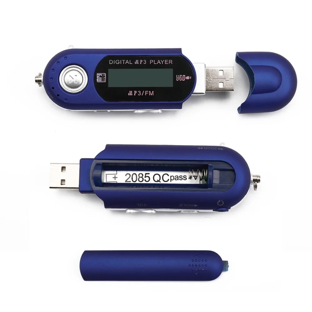 Портативный мини USB флэш MP3 плеер с ЖК экраном Поддержка Вспышки 32 Гб TF слот для