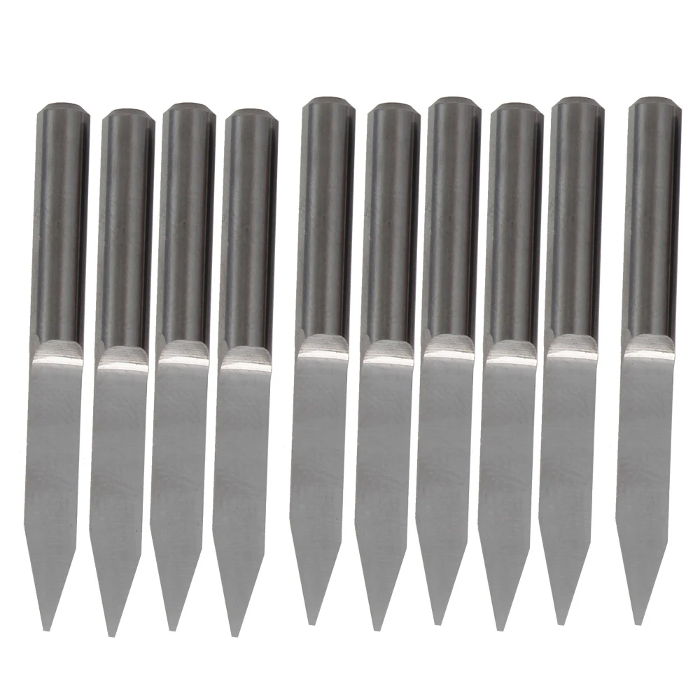 

30 Degree 0.6mm Engraving Bits CNC Router Tool 4mm Total Length Pack Of 10