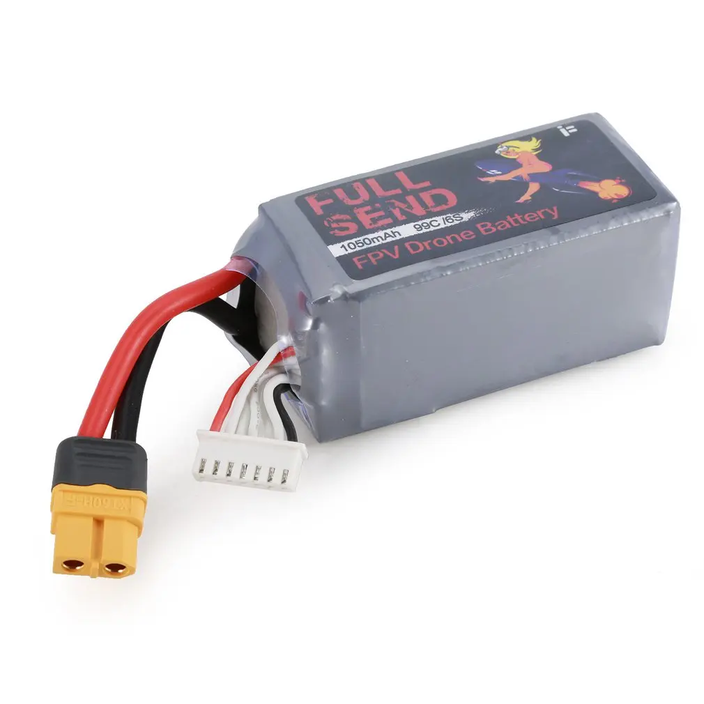 

iFlight FullSend 350mAh/1250mAh/1050mAh 7.4V/22.2V 2S/6S 45C/80C /99C Lipo Battery XT30U-F Plug for RC FPV Racing Drone Parts