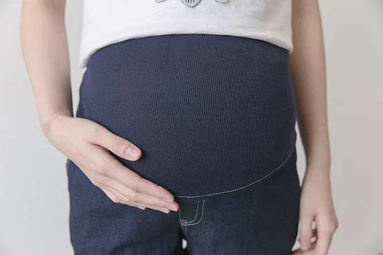 Verão de Moda de Maternidade Calças de Ganga para Mulheres Fdfklak Tamanho Grande 2020 Roupas Curtas Grávidas Gravidez Azul Profundo F271 l xl Xxl 14 High Quality Mamãe e Bebê