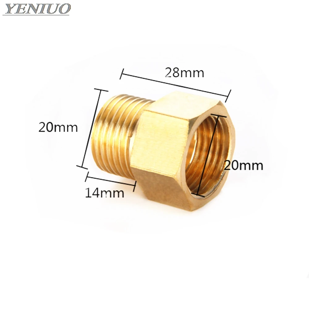 Латунный фитинг 1/" BSP папа-мама изменение прямой переходник 28 мм 40 мм 50 мм 70 мм 100 мм Длина