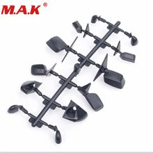 6 mirror rear view set HSP 00369BK black/silver bodyshell body side rear mirror set fit for 1:10 RC on road car assembly parts
