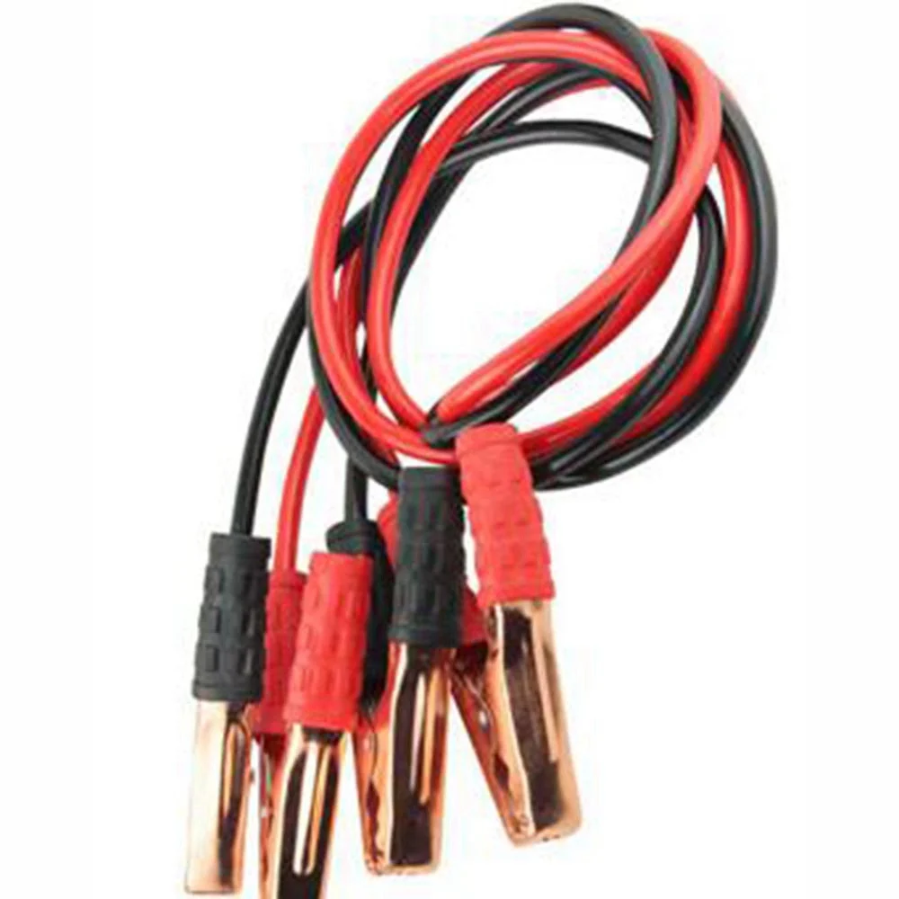 500 Amp pesado salto de la batería Cable de alambre de cobre Alambre De Emergencia coche de puente de batería de refuerzo de línea doble con abrazaderas clips