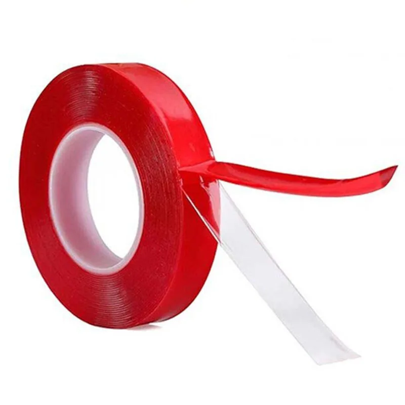 двухсторонний скотч без следов. Double-sided tape 15mm. прозрачный 4910f auto acrylic foam tape. двусторонние самоклеящиеся полоски. двусторонний скотч 3м красный.