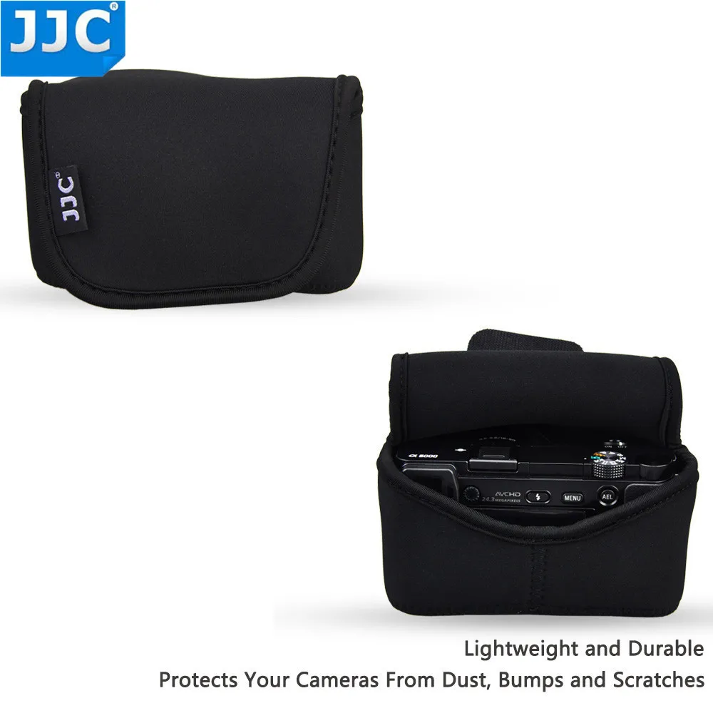 JJC беззеркальных Камера чехол DSLR сумка для sony A6100 A6600 A6000 A6300 Olympus E-PL5 E-PL6 E-PL7 Fujifilm XT30 XT10 XT20 Canon
