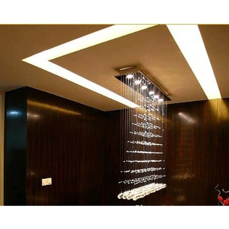 Modern minimalist crystal chandelier restaurant chandelier living room