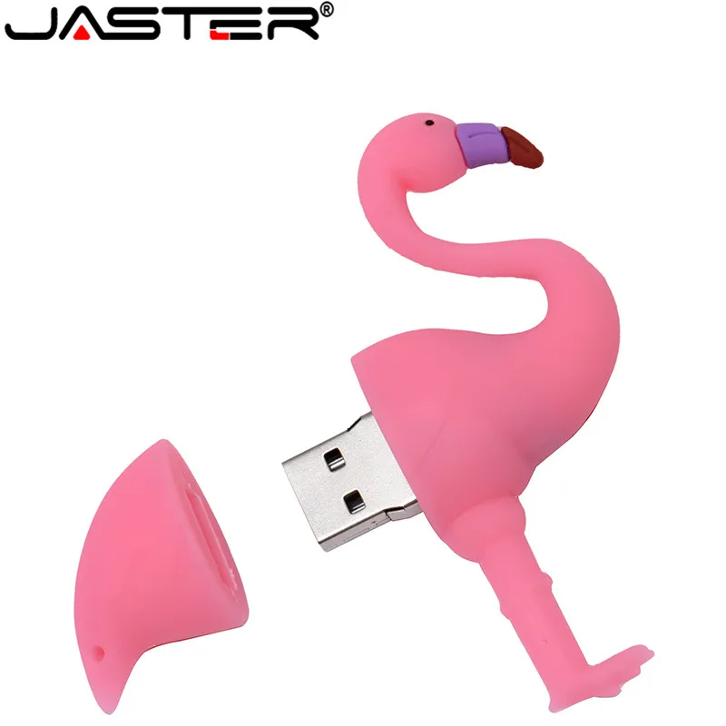 USB флеш накопитель JASTER с изображением животных фламинго силикагель 2 0 4 ГБ/8 ГБ/16