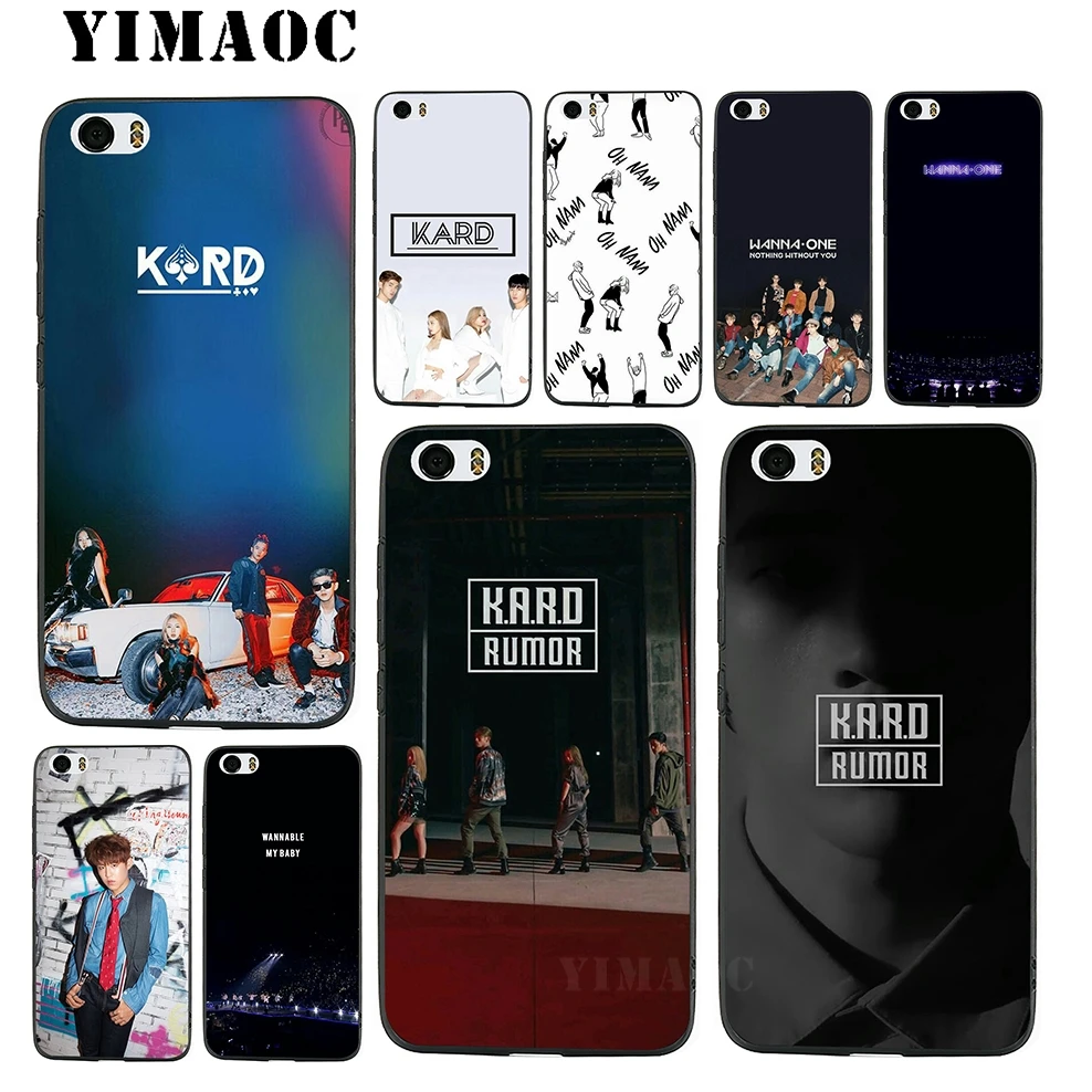YIMAOC Kard Bands Wanna One Мягкий силиконовый чехол для Xiao mi Red 6 Note 4X 4A 5A 5 Plus A1 A2 Pro Lite 8 |