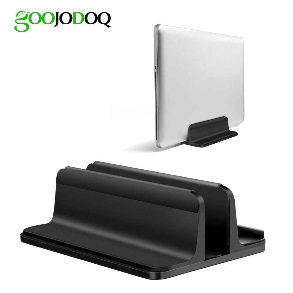 Vertical Laptop Stand for Macbook Air Pro 13 15 Desktop Aluminum Stand with Adjustable Dock Size for Surface Chromebook