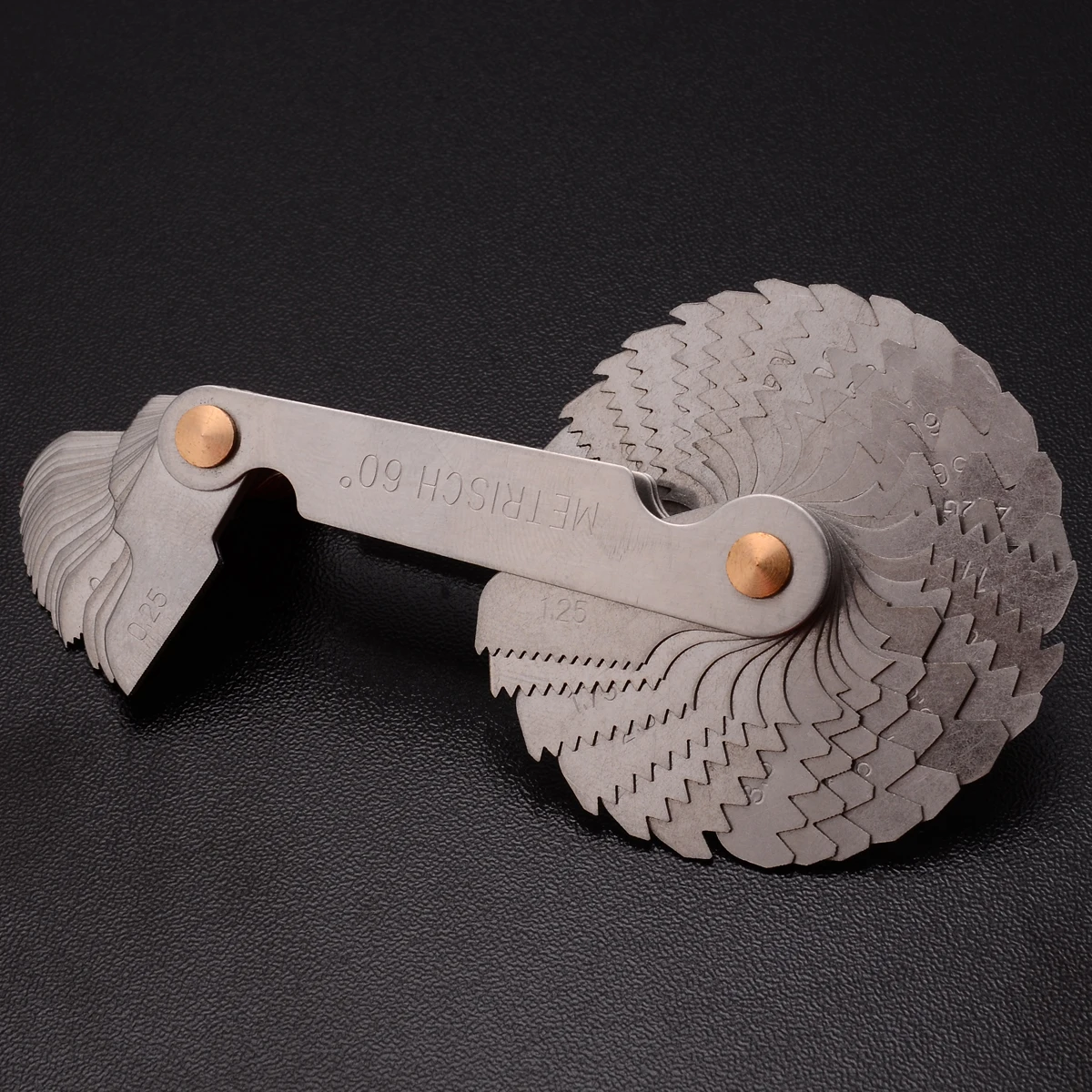 Mayitr 58 Blades Metric &Whitworth 55/60 Degree Thread Screw Pitch Gauge For Measuring Tool