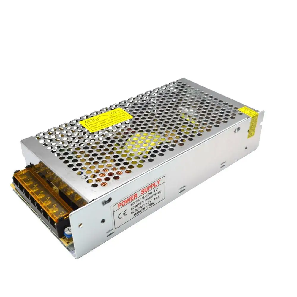 Переключатель преобразователь режим питания 10 Amp 120W 12V AC/DC адаптер светодиодная