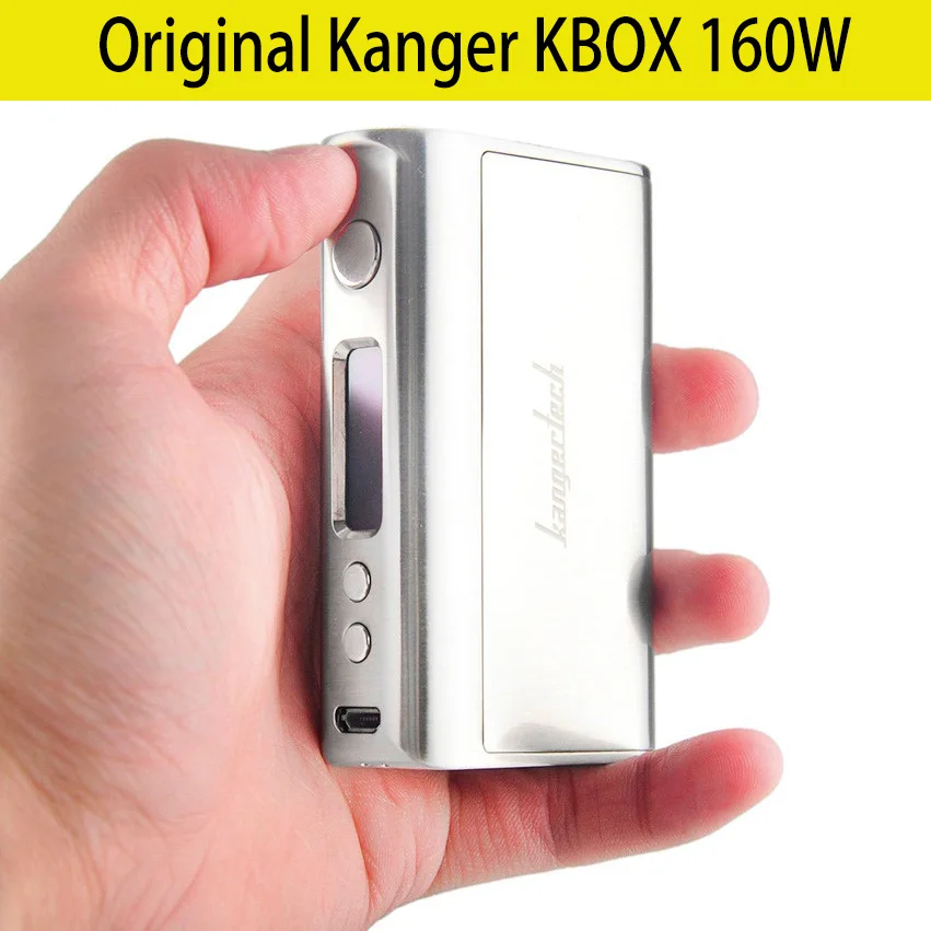 Orijinal Kanger KBOX 160 W TC VV/VW Kutusu Mod Destekler Ni/Ti/SS/NiCr Powered stokta Fit 18650 Pil