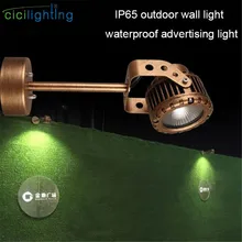 Деревенское IP65 Наружное светодиодное Рекламное Освещение винтажное водонепроницаемое внешнее настенное освещение вывеска наружная дверь магазин рекламный щит прожектор