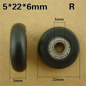 

SWMAKER 5*22*6 mm Round type pulley for 3D printer, doors, instrument pom bearing Wheels plastic pulley small wheel nylon POM pu