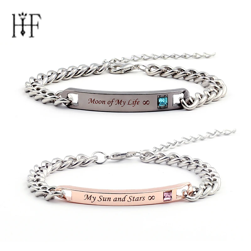 

Lovers Couple Bracelet Moon of My Life My Sun and Stars Bracelet Game of Thrones Bracelets & Bangles Women Men Jewelry DropShip