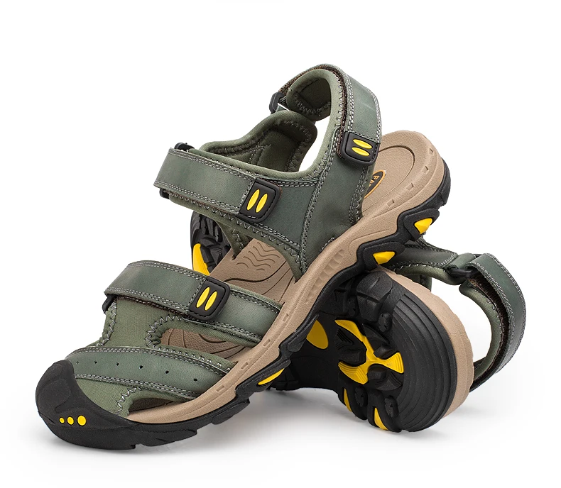 MIXIDELAI/Новые модные летние пляжные дышащие мужские сандалии из натуральной кожи мужская повседневная обувь размера плюс 39-47