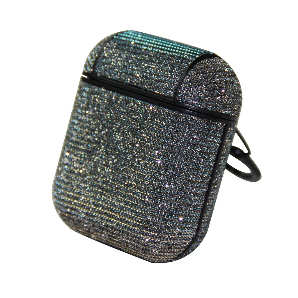 For Apple Bluetooth Wireless Earphone Glitter Sparkle Stars Bling Case Cover Skin Case Cover Skin for Apple AirPods 1th