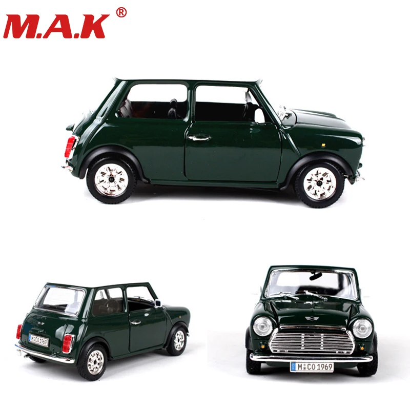 Коллекционная Коллекция 1:24 Литой автомобиль 1969 MINI COOPER классические модели автомобилей Спортивные Машинки Игрушки красный/зеленый цвет