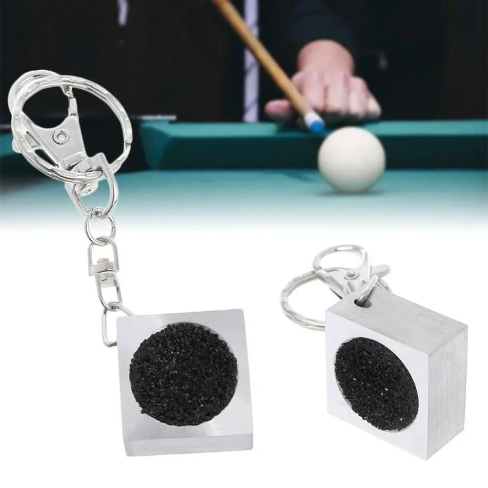 1Pcs Portable Billiard Cue Tip Shapers Keychain Cue Head Trimmer Tool