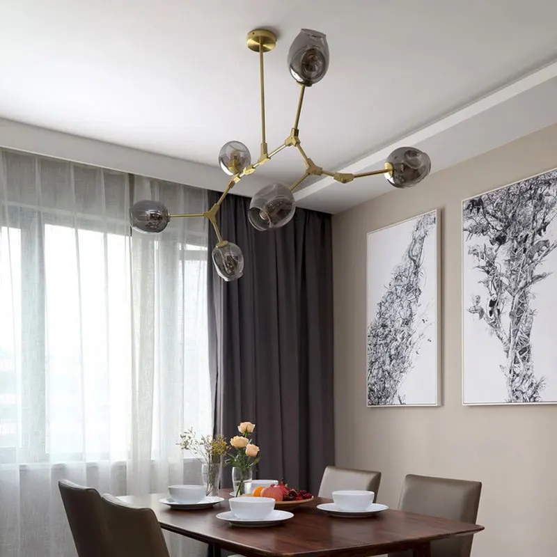  Modern Glass Pendant Light Nordic Dining Room Kitchen Light Designer Hanging Lamps Avize Lustre Lig - 32762940572