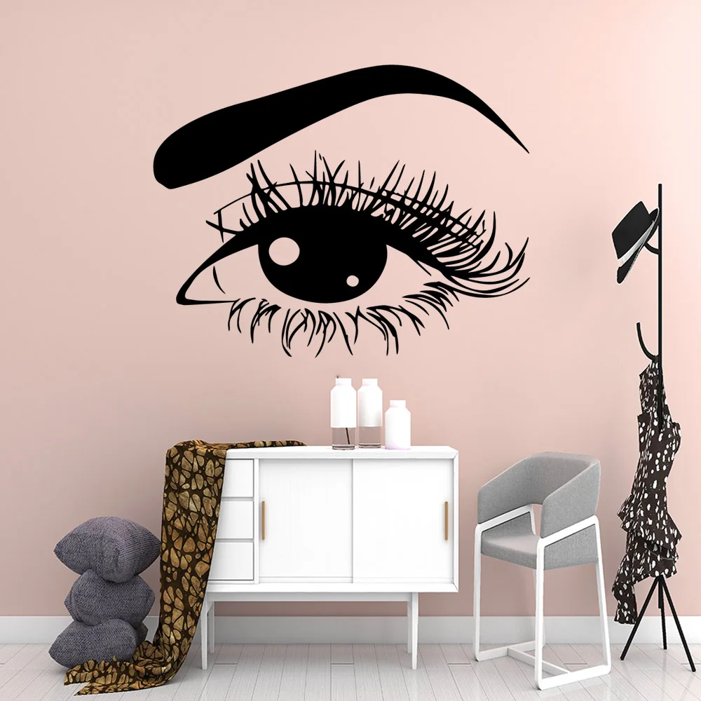 

Beauty bright eye Wall Stickers Personalized Creative Nursery Room Decor Decal Creative Stickers Bedroom Mural adesivi murali