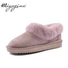 MIYAGINA/ г.; зимние сапоги из натуральной овечьей кожи; Женские ботинки в австралийском стиле наивысшего качества; зимние женские теплые ботинки; botas mujer