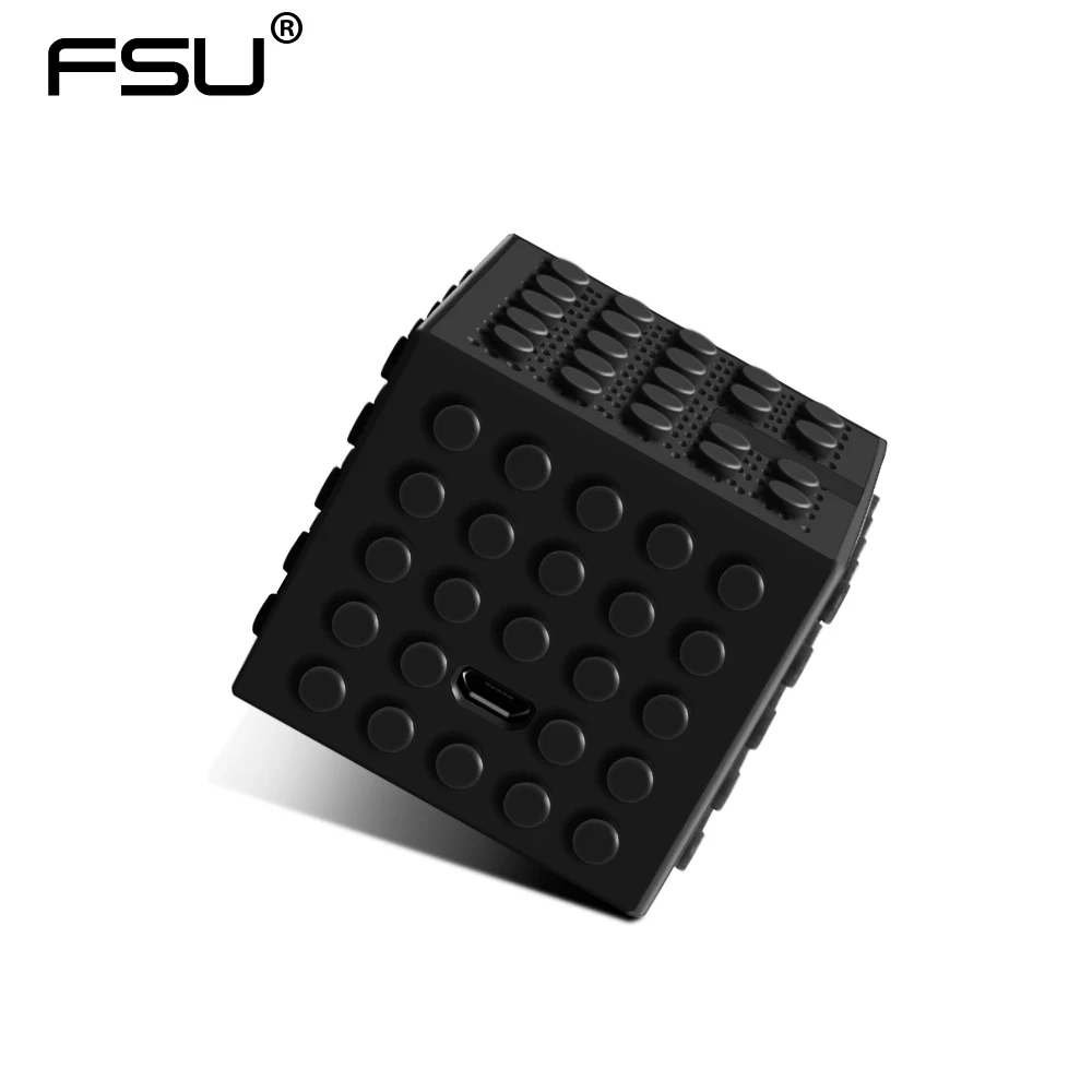 

High quality Mini Blocks Bluetooth Wireless Stereo Speake for PC Mobile Phone with micro power line support AUX