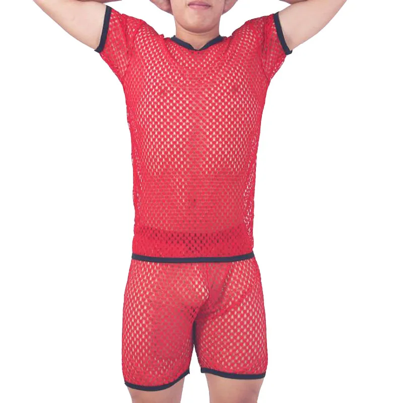 KWAN. Z Мужская пижама одежда для геев дышащая ropa gay camiseta прозрачная hombre рубашка