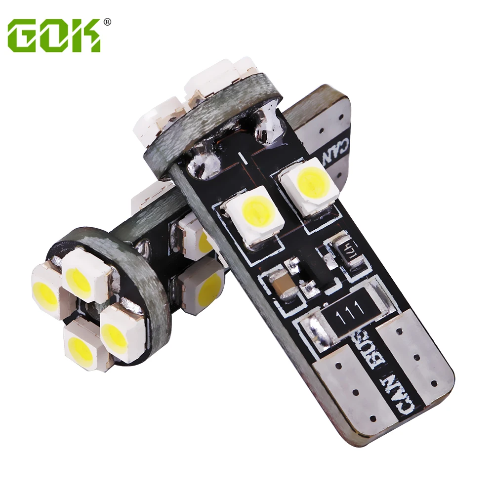 100 шт./лот Canbus T10 8Smd led canbus1210 3528 Светодиодный без ошибок OBC 194 168 W5w Автомобильные светодиодные Подсветка салона