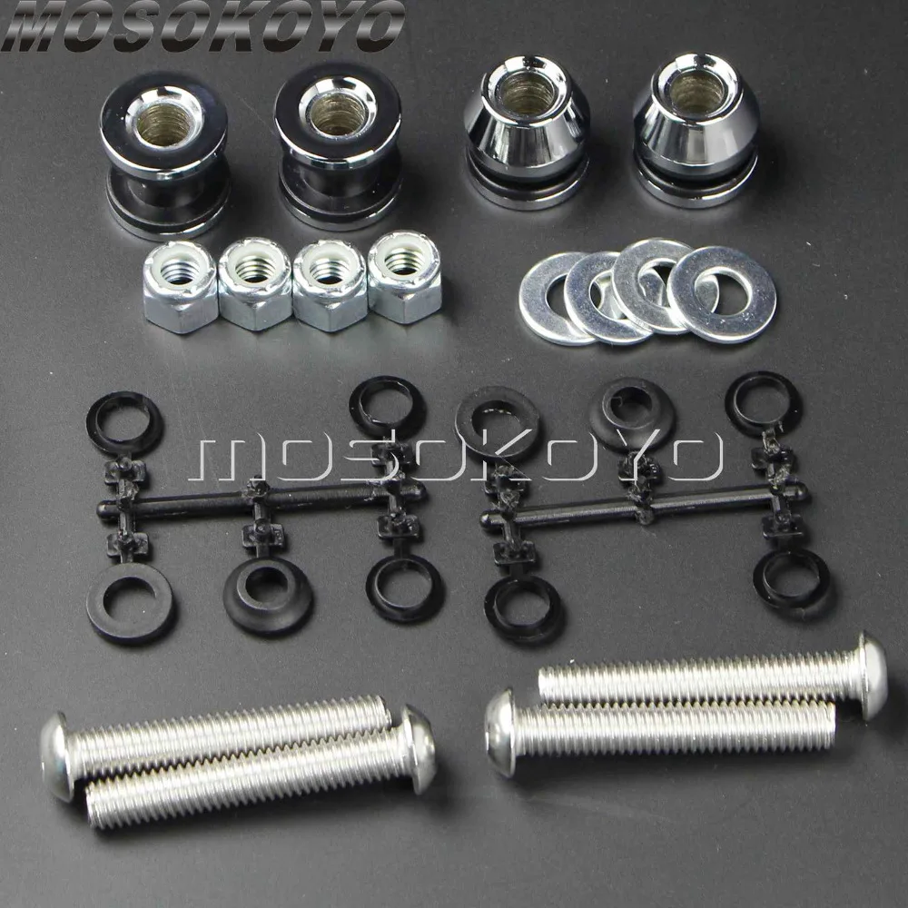 

Sissy Bar Mounting Hardware Kit Detachable Luggage Backrest Docking Hardware Kit for Harley Softail FX/FL FLST/N 2003-2017