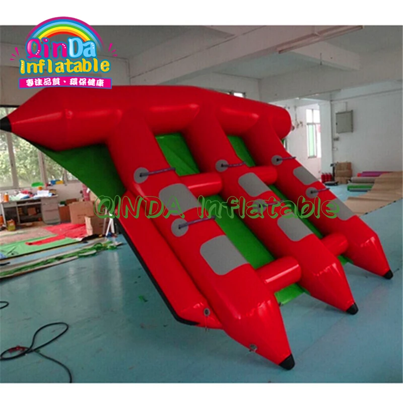 

PVC Inflatable Sea Water Float Flying Towable Tube Fishing Banana Tube Boat Fly Fish Agua Inflatable For Sale