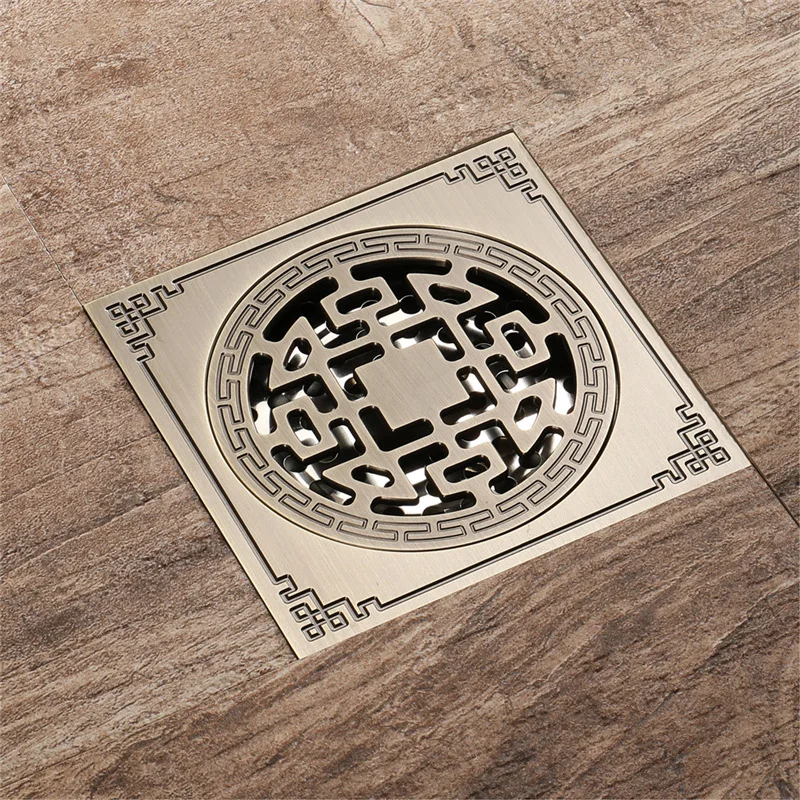 

drain bathroom bronze antique floor drain large flow pest control anti water odorless floor drain factory direct sale