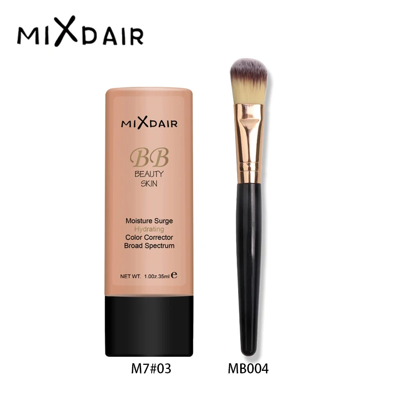 Mixdair 2 шт. набор для макияжа Жидкий тональный крем + кисточка профессионального