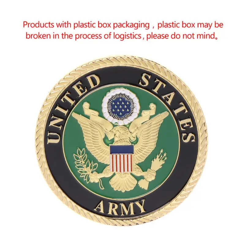 

Gold Plated United States Army Commemorative Coin Souvenir Challenge Collectible Coins Collection Art Craft Gift