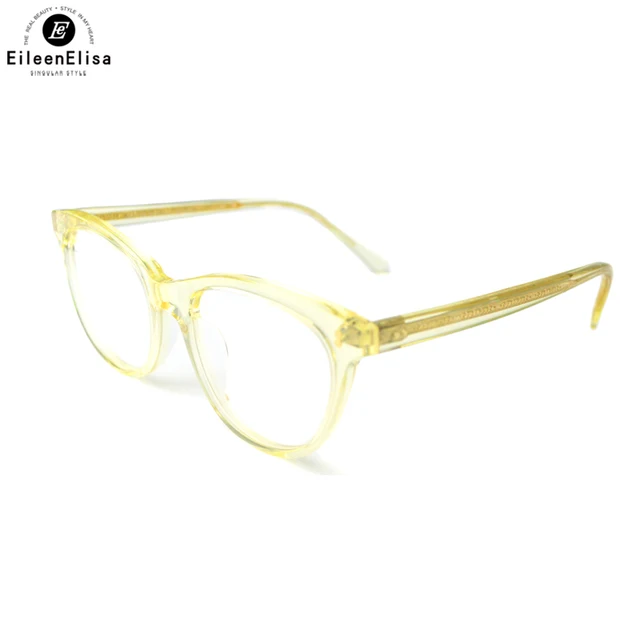 2017 Hot Ee Retro Round Eyeglasses Frames Acetate Material Myopia