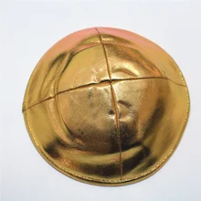 Коричневый цвет еврейский yarmulke твердая Высококачественная купольная Размер 19 см хлопок бархат Kippah еврейская Кепка