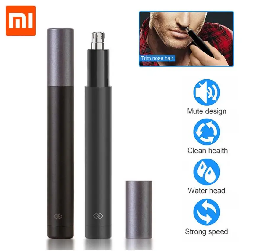 Xiaomi Mini Electric Nose Hair Trimmer Ear Hair Shaver Clipper HN1 Sharp Blade Body Wash Portable Minimalist Design Waterproof