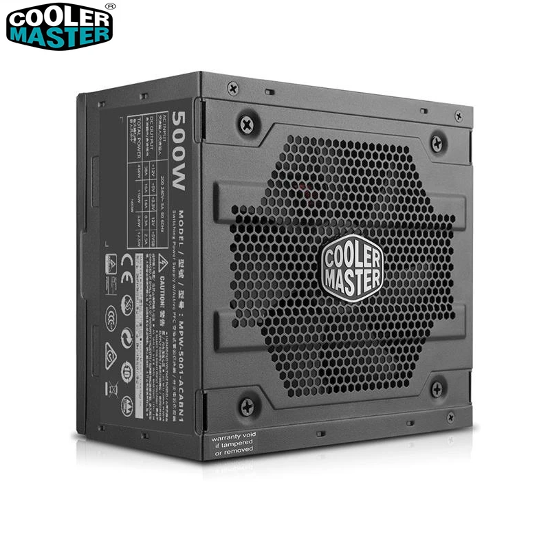 برودة ماستر PC PSU وحدة إمداد الطاقة للكمبيوتر تصنيف 500 W 500 واط 12 سنتيمتر مروحة 12 V ATX PC إمدادات الطاقة PFC actice ل عبة مكتب