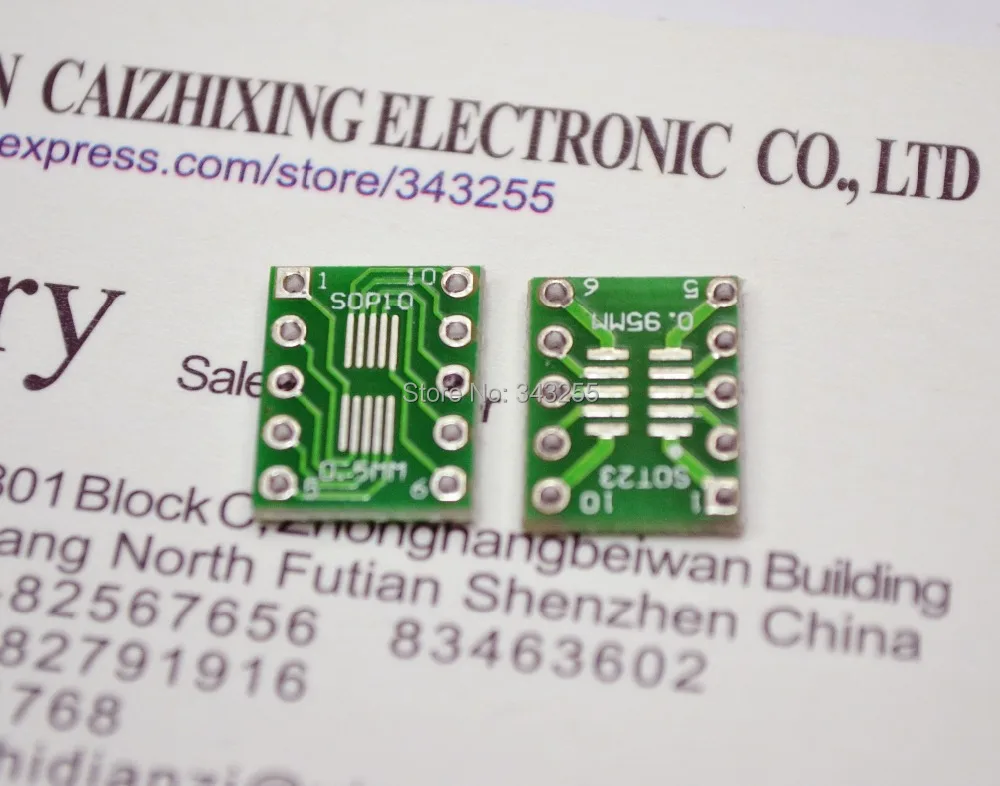 SOT23 / SOP10 MSOP10 UMAX10 turn DIP10 0 5 мм 95 Шаг IC адаптер розетка/адаптер пластина/PCB бесплатная