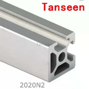 

Arbitrary Cutting 1000mm 2020 Two Edges Aluminum Extrusion Profile,Silvery Color.