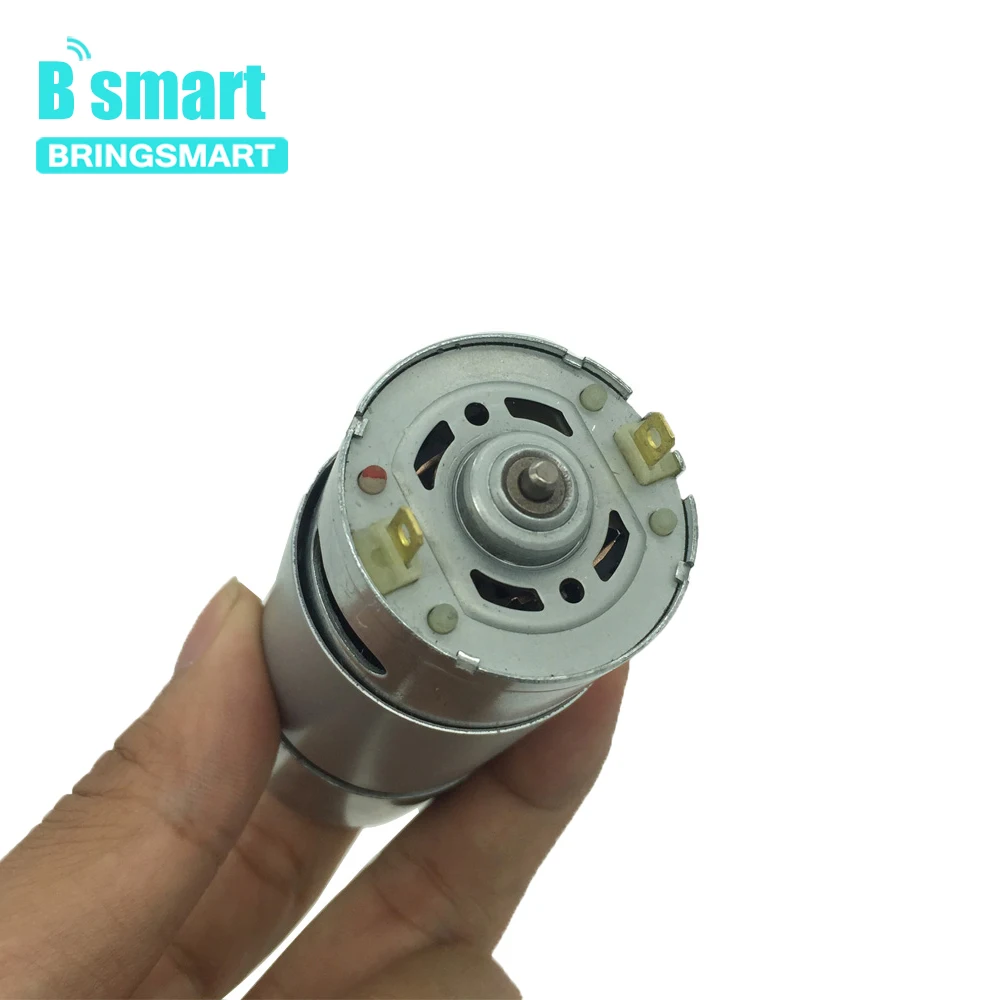 

BringSmart DC Geared Motor JGB37-550 Large Torque Robot Baby Carriage Motor High Power 12V Full Metal Gear Motor