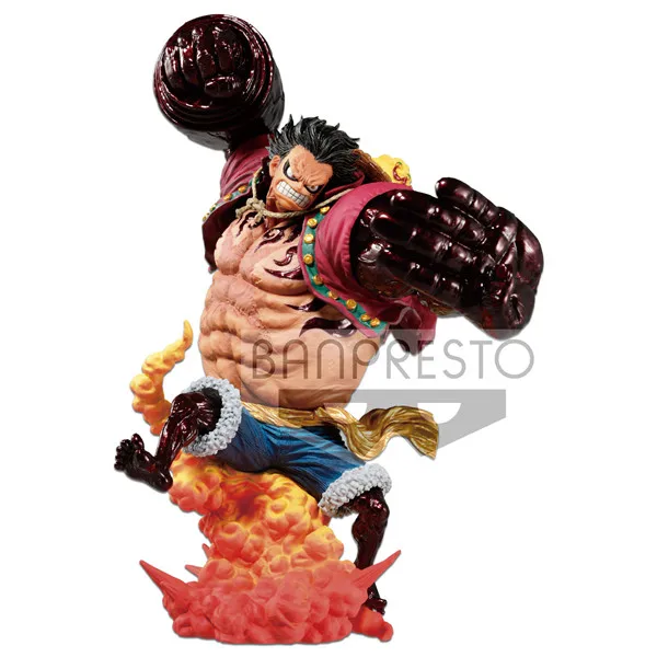 

Original Banpresto One piece Action Figure Monkey D Luffy Gear4 Kong Gun Crimson