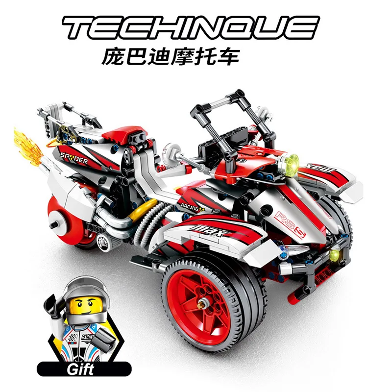 

Technic Series ORV Off-road Motorcycle Building Blocks Model Pull Back Cars Compatible Legoings Technical Sets Toys for Children