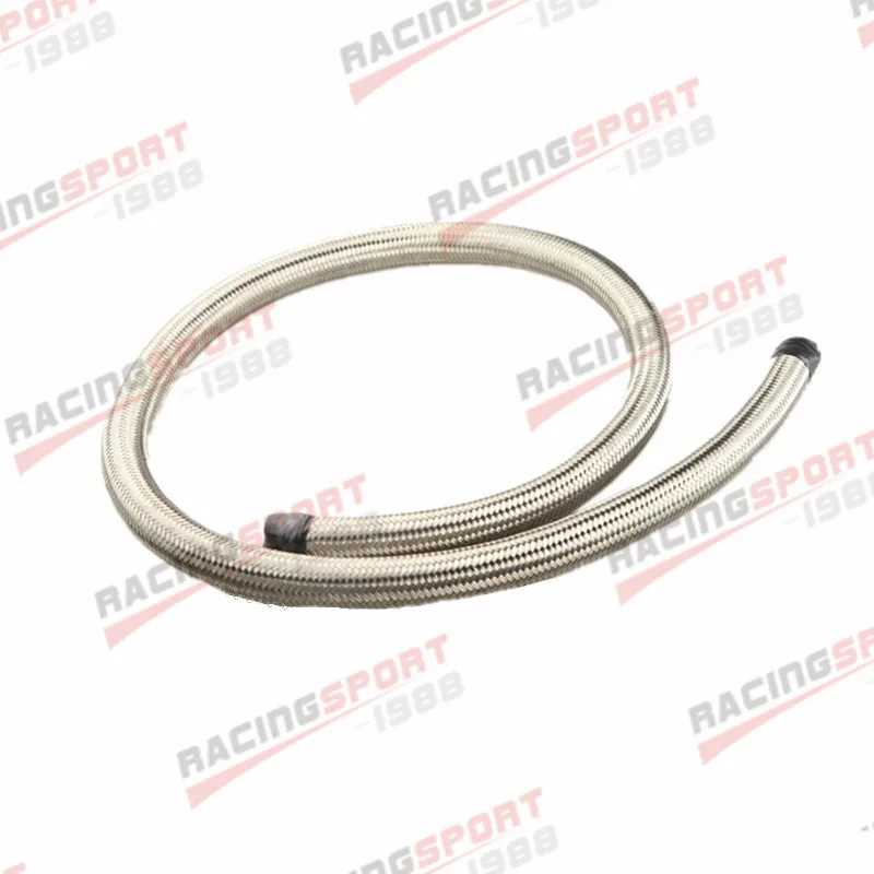 6 AN Braided Stainless Steel Fuel Line Hose 1500 PSI CPE Rubber AN6 6AN 3//8