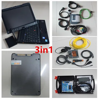 

2020 icom a2 FOR BMW + vas5054a odis for Audi + mb star c4 for benz diagnostic software 3in1 ssd in x201t laptop best selling