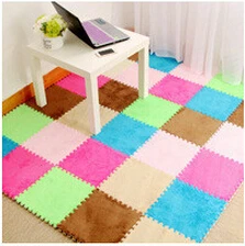 

30*30cm Middlebury patchwork floor mats carpet at home velvet plush child eva puzzle magic cube living room coffee table Blanket