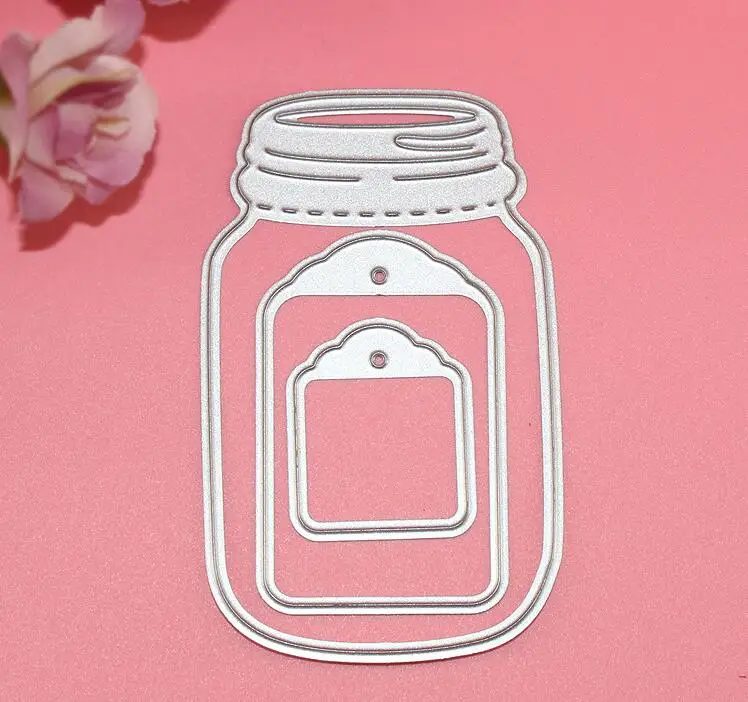 

Metal Wishing bottle labels Design Cutting Dies Stencils for DIY Scrapbooking/photo album Decorative Embossing DIY Paper B007